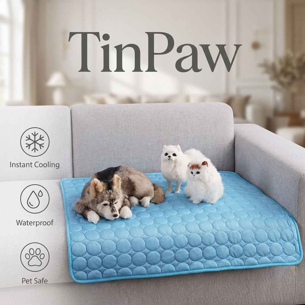 Cooling Dog Bed with Cold - Sense Fabric – Summer Comfort - Dog Beds & Furniture - TinPaw