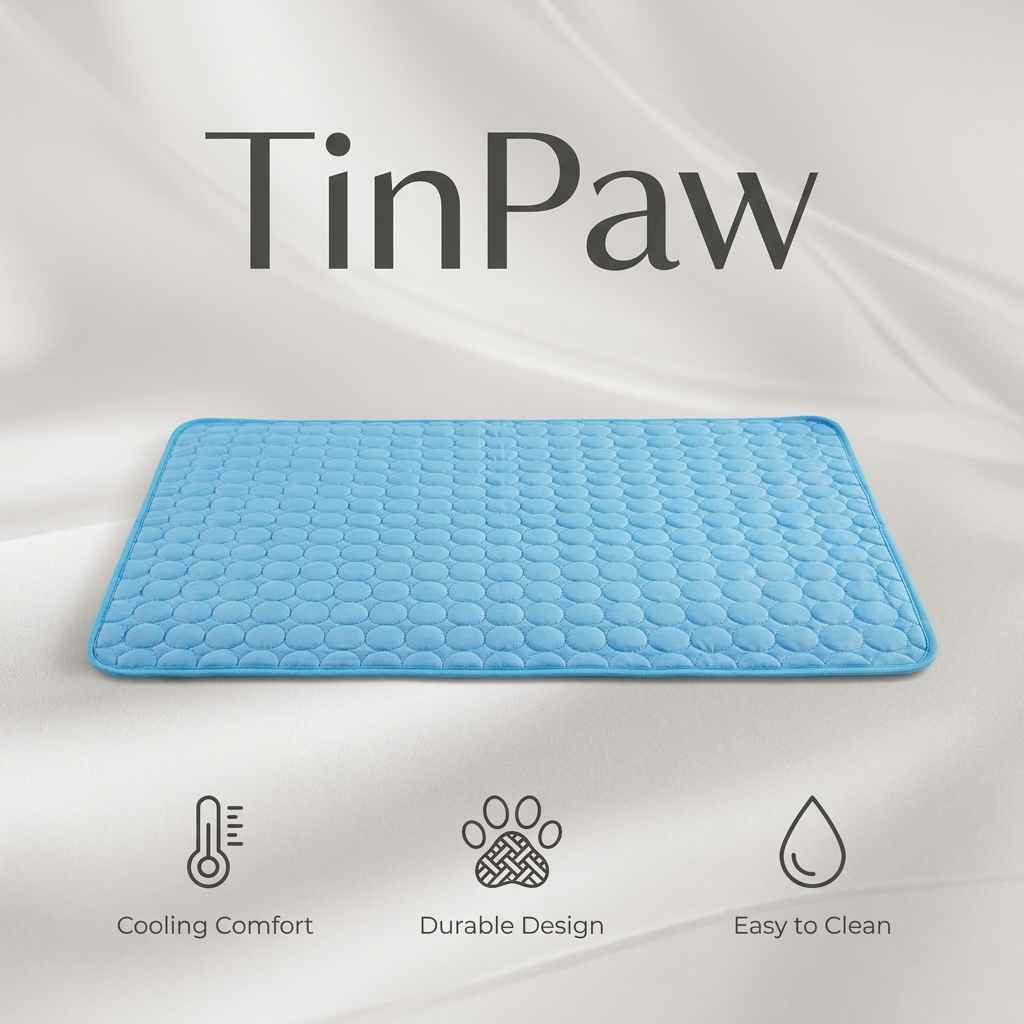 Cooling Dog Bed with Cold - Sense Fabric – Summer Comfort - Dog Beds & Furniture - TinPaw - Blue - XS - SU00366020 - Blue - XS