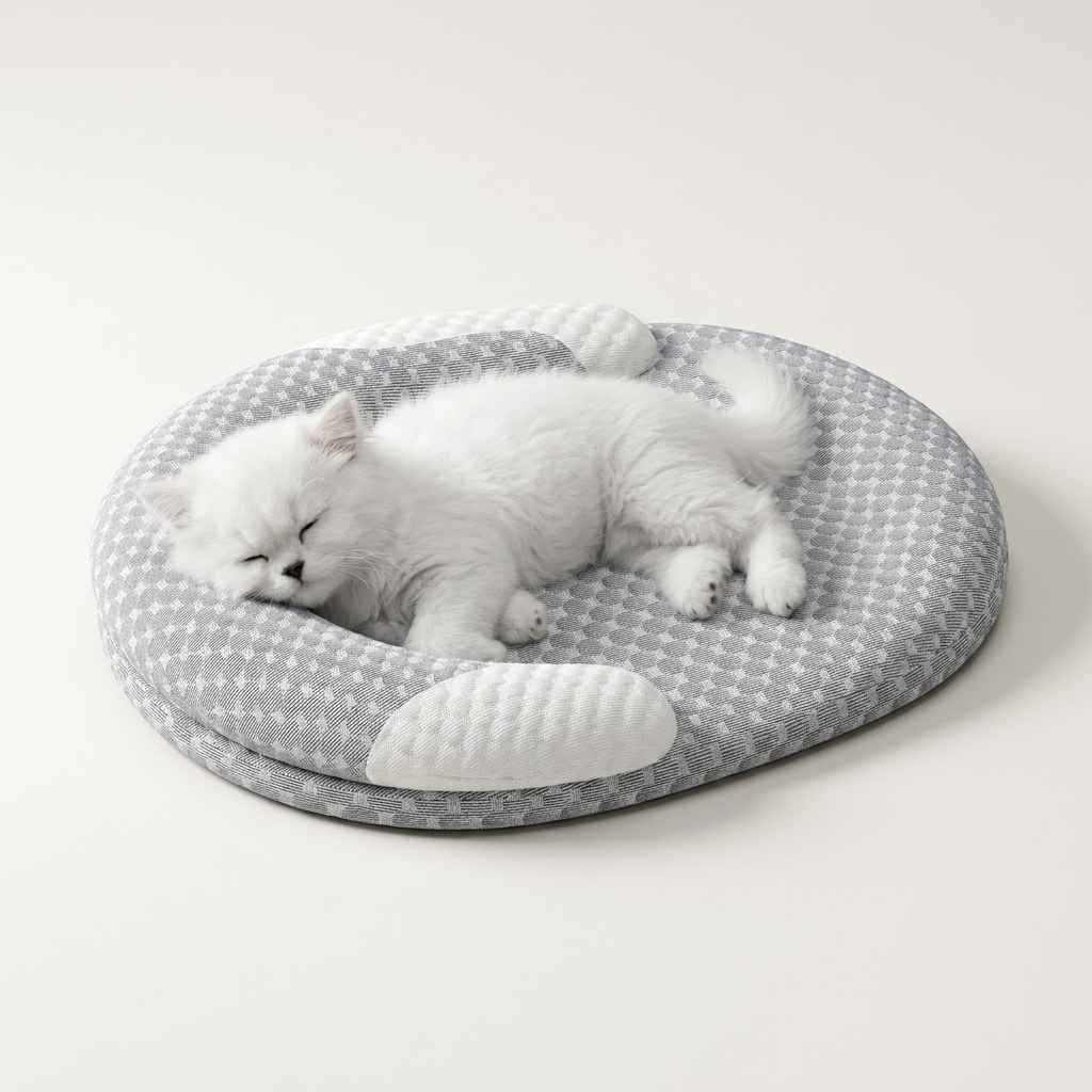 Cooling Summer Dog Bed With Removable Washable Mat - Dog Beds & Furniture - TinPaw
