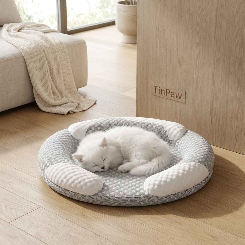 Cooling Summer Dog Bed With Removable Washable Mat - Dog Beds & Furniture - TinPaw