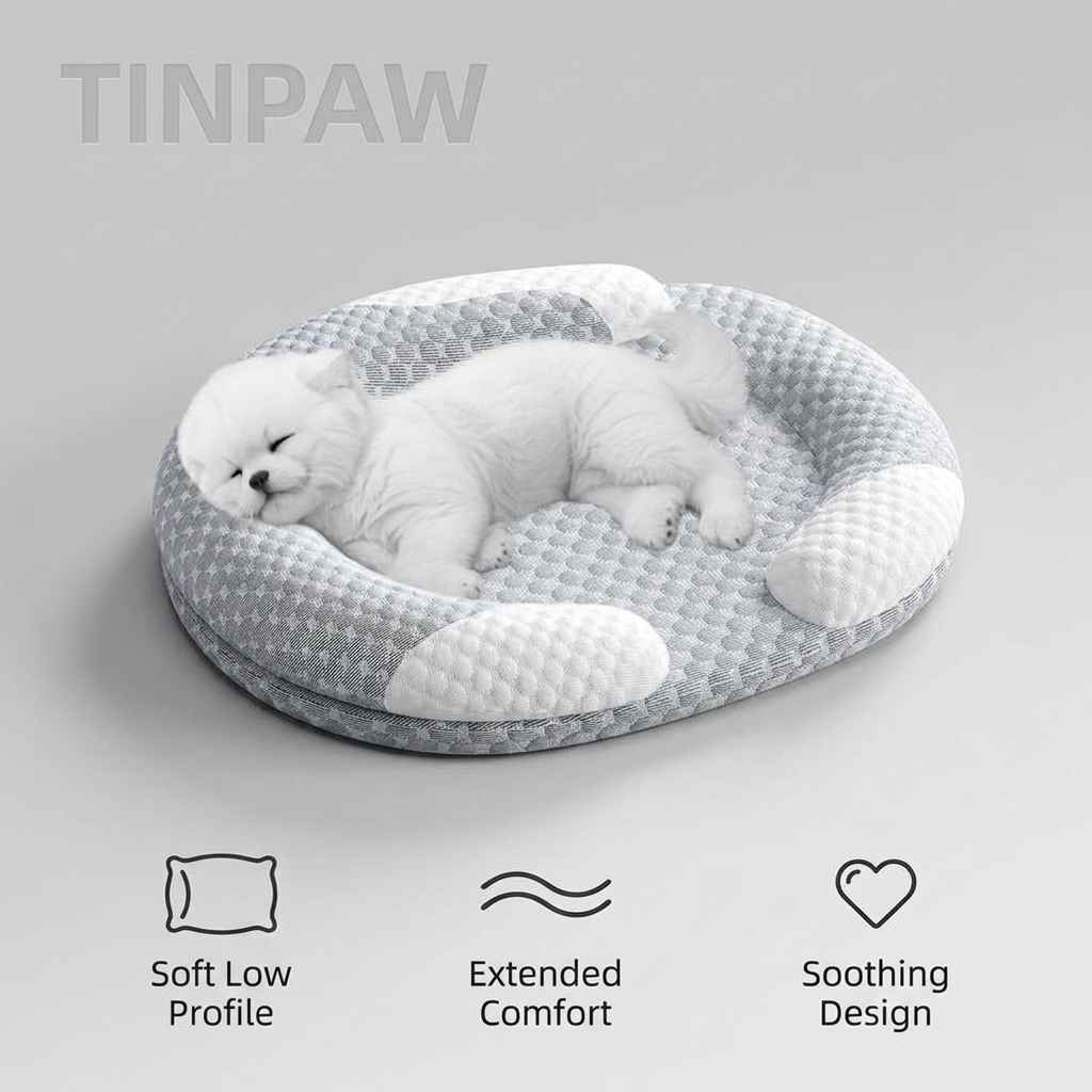 Cooling Summer Dog Bed With Removable Washable Mat - Dog Beds & Furniture - TinPaw