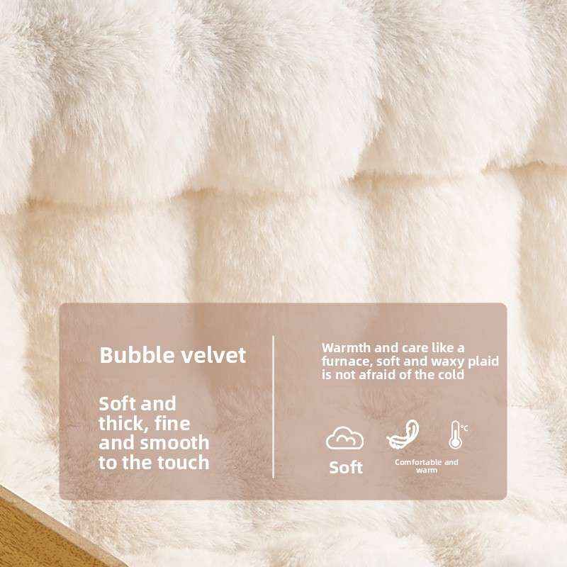 Plush Bubble Velvet Pet Cave Bed for Dogs and Cats - Dog Beds & Furniture - TinPaw