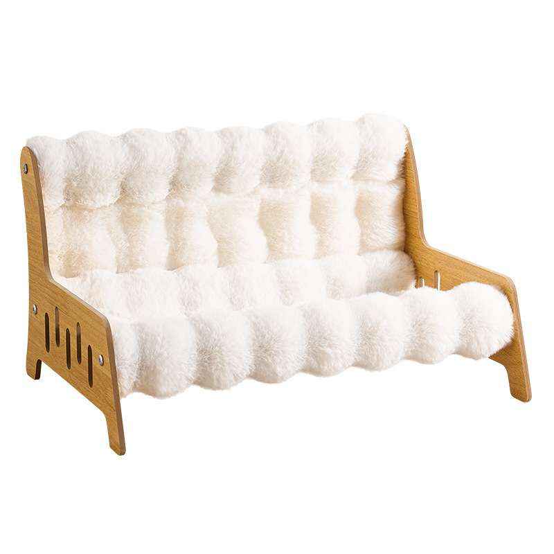 Plush Bubble Velvet Pet Cave Bed for Dogs and Cats - Dog Beds & Furniture - TinPaw
