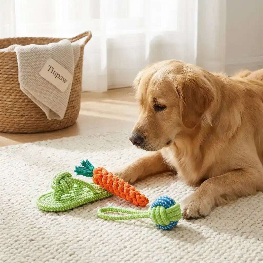 Cotton Rope Dog Chew Toy Set