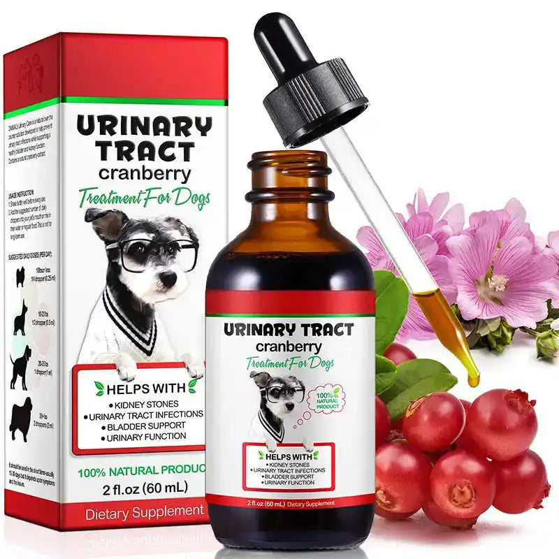 Cranberry Urinary Support Drops for Dogs & Cats - Dog Health - TinPaw