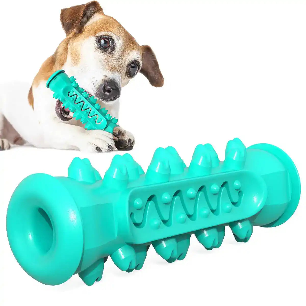 Dog Dental Chew Toy – Tough TPR Teeth Cleaning Brush - Dog Toys - New
