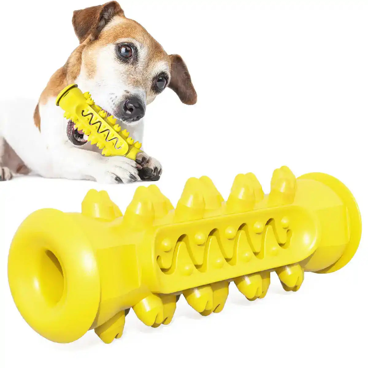 Dog Dental Chew Toy – Tough TPR Teeth Cleaning Brush - Dog Toys - New