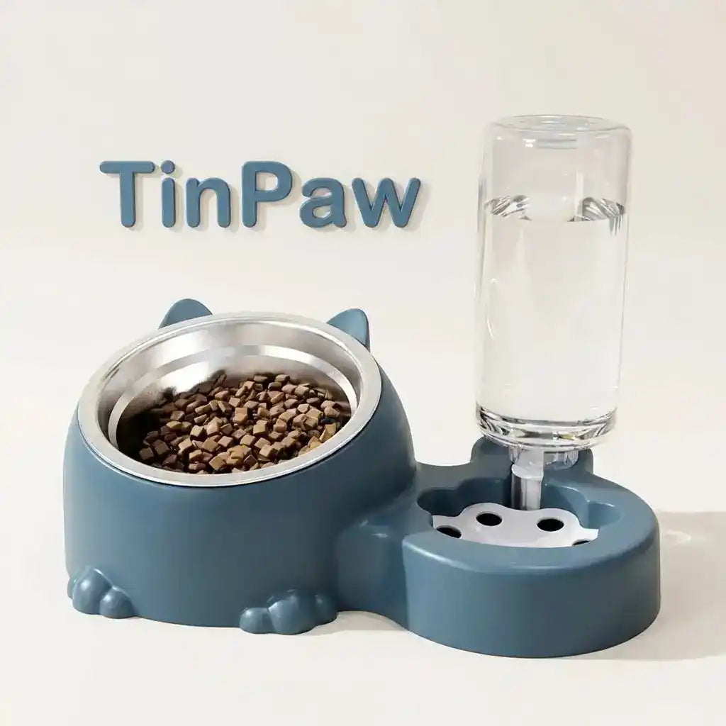 Dual-Bowl Auto Pet Feeder & Waterer