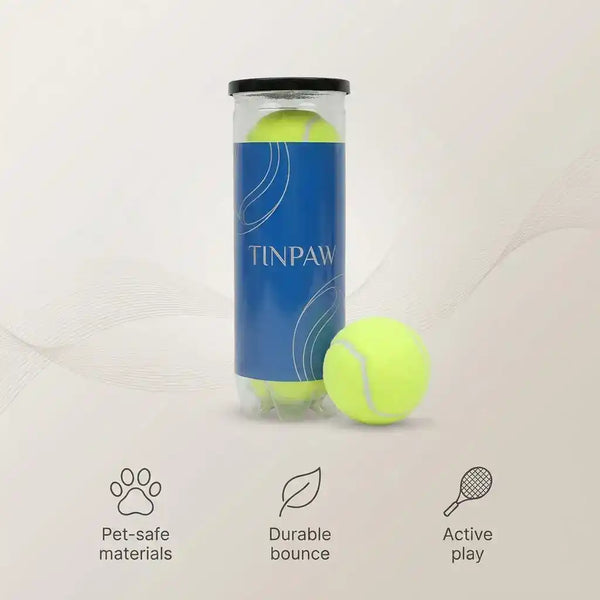 Durable Rubber Dog Tennis Ball Toy For Power Chewers - Dog Toys - New