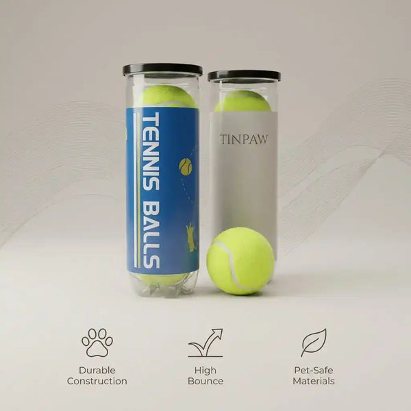 Durable Rubber Dog Tennis Ball Toy For Power Chewers - Dog Toys - New