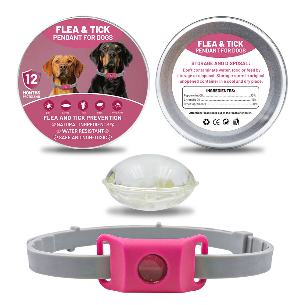 Silicone Flea & Tick Repellent Dog Collar | TinPaw