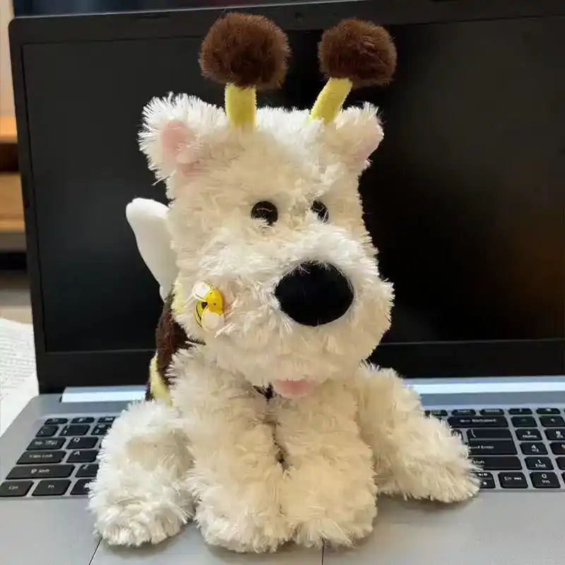 Electric Plush Bee Dog Toy – Musical Interactive Play - Dog Toys - TinPaw