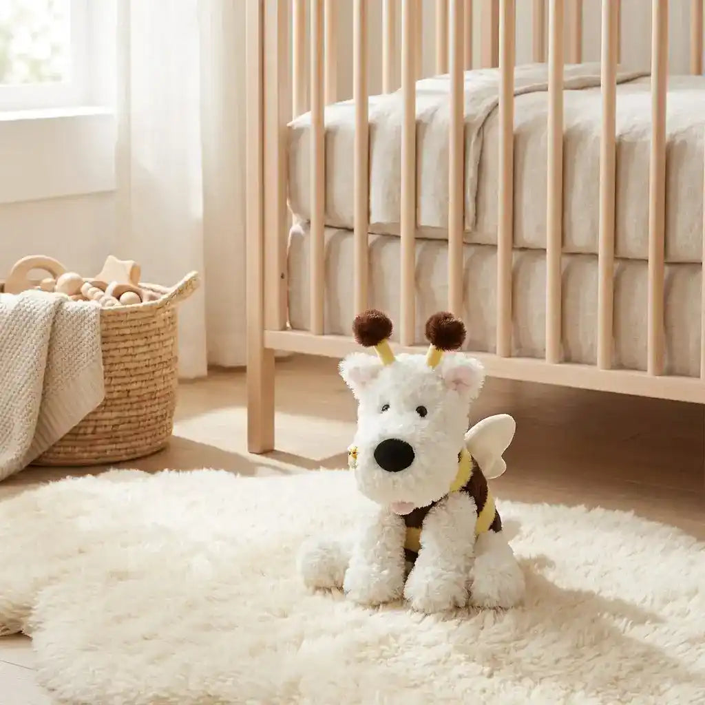 Electric Plush Bee Dog Toy – Musical Interactive Play - Dog Toys - TinPaw