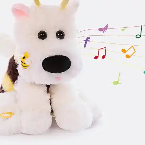 Electric Plush Bee Dog Toy – Musical Interactive Play - Dog Toys - TinPaw