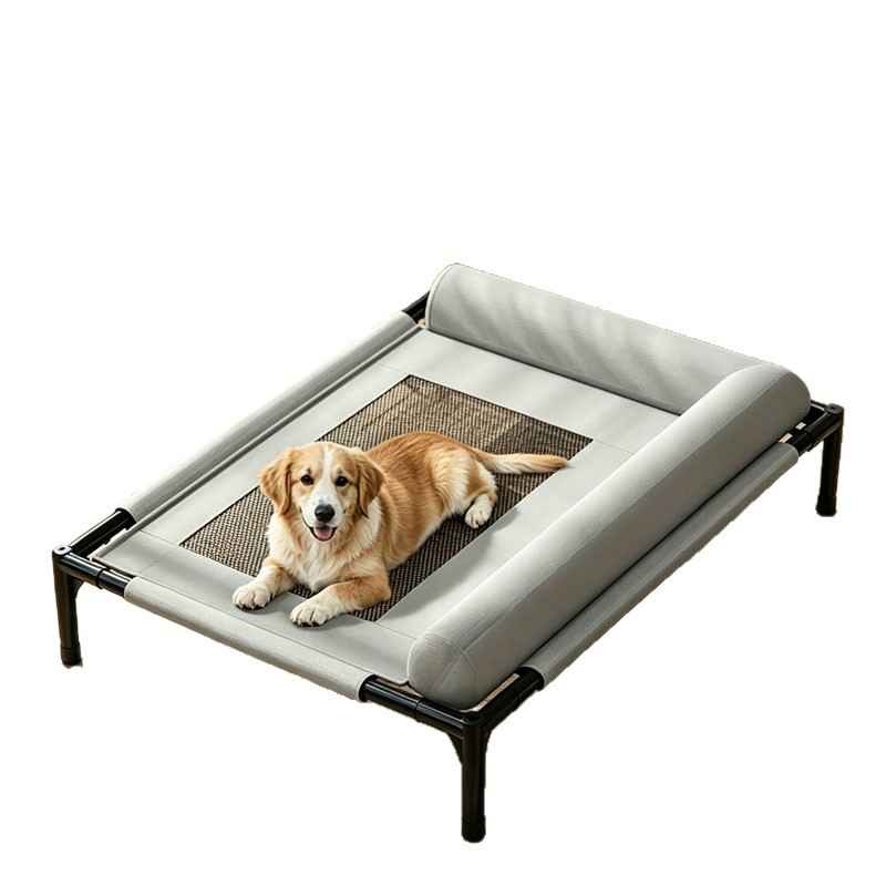 Elevated Breathable Pet Camping Bed – Foldable & Portable - Dog Beds & Furniture - TinPaw