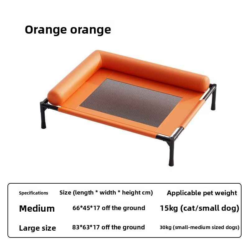 Elevated Dog Camping Bed – Breathable & Washable - Dog Beds & Furniture - TinPaw - Orange - Medium size - SUPEFDB00008 - A0