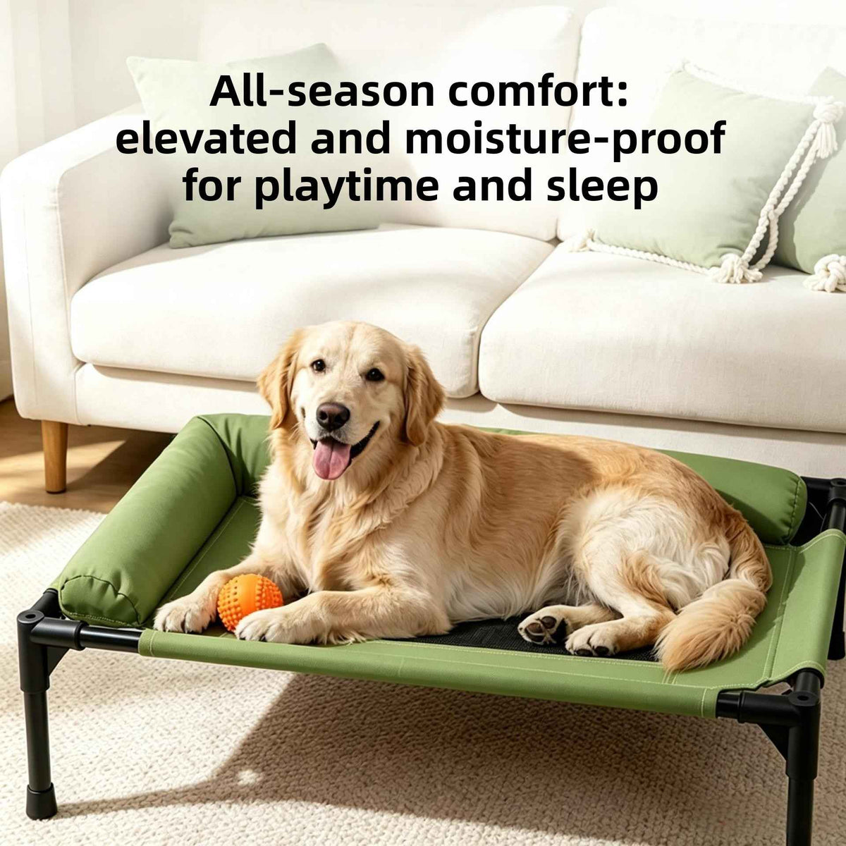 Elevated Dog Camping Bed – Breathable & Washable - Dog Beds & Furniture - TinPaw