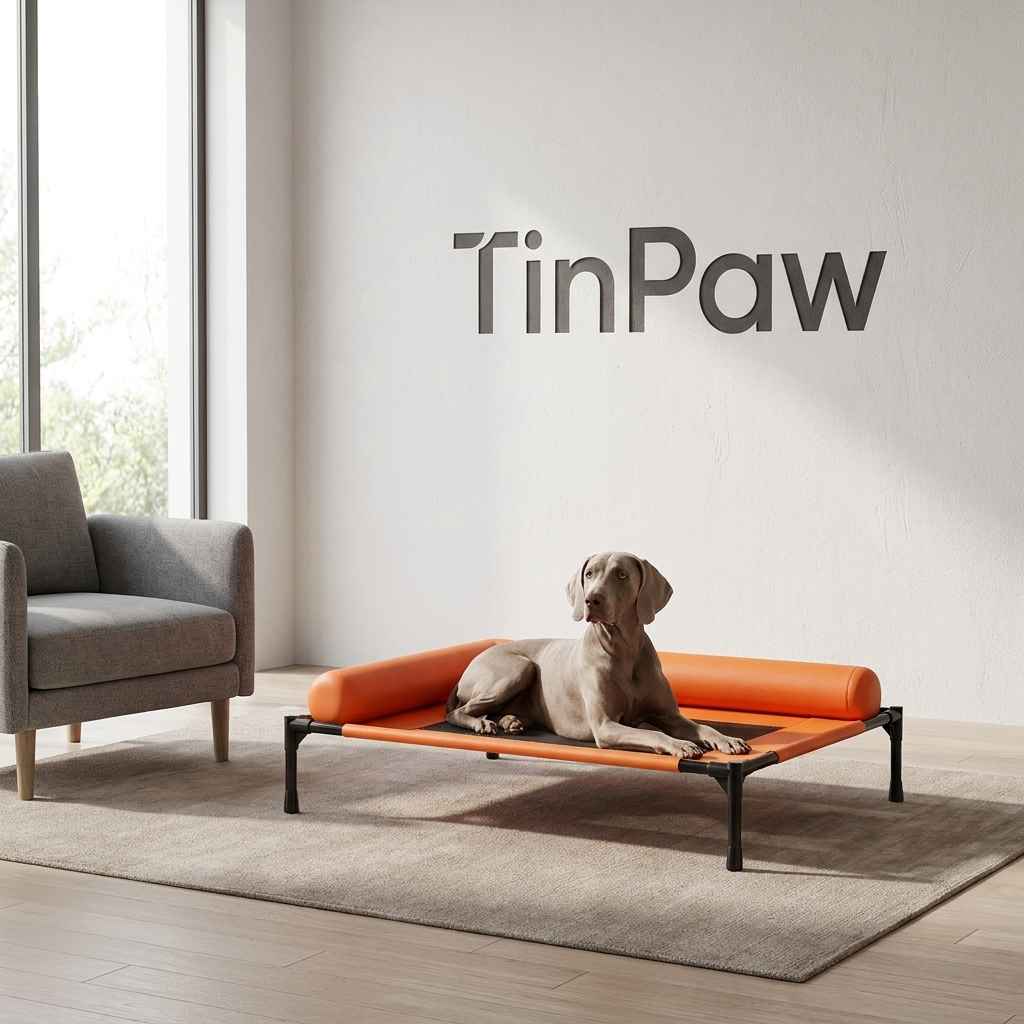 Elevated Breathable Pet Camping Bed – Foldable & Portable - Dog Beds & Furniture - TinPaw