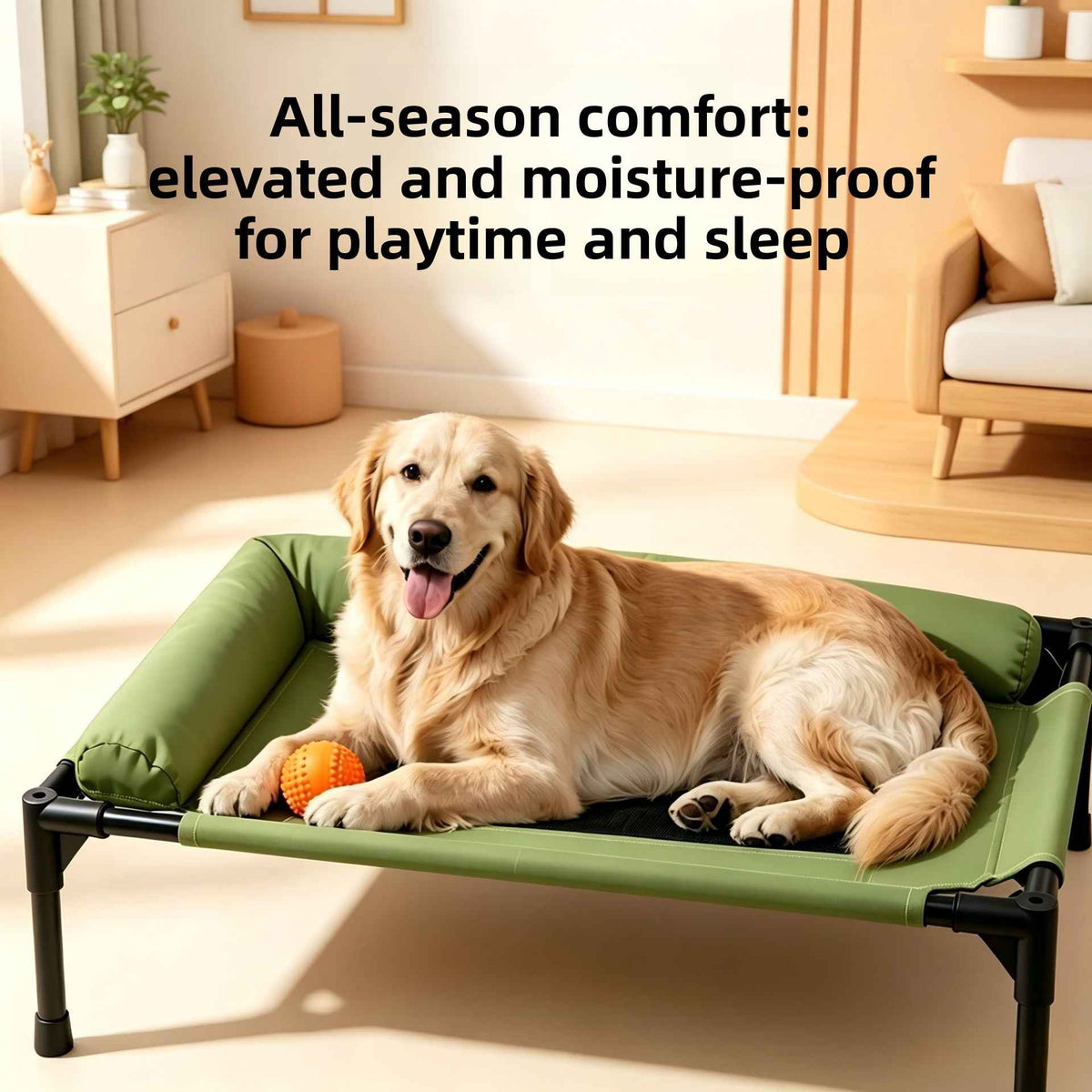 Elevated Outdoor Dog Camping Bed – Breathable & Waterproof - Dog Beds & Furniture - TinPaw
