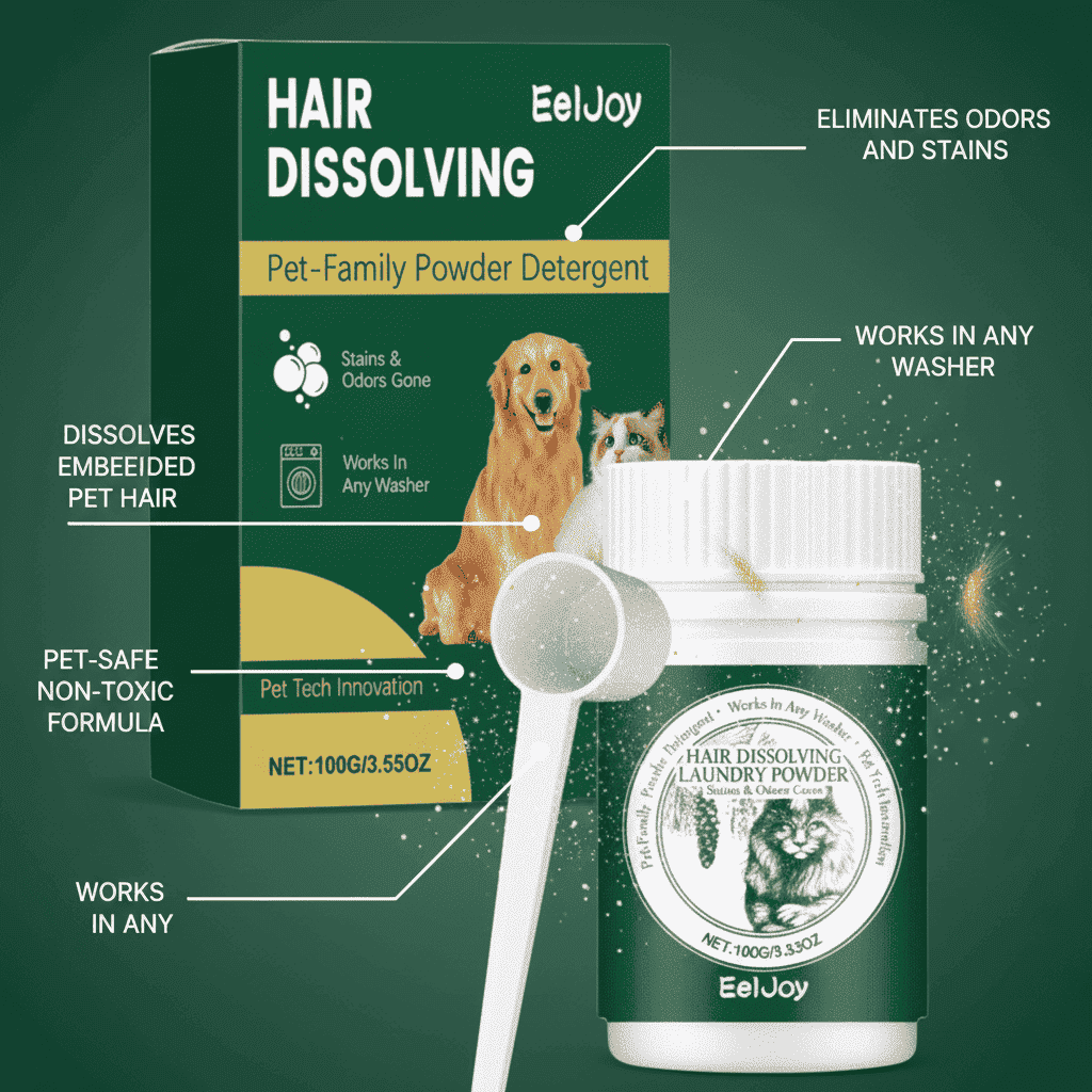 Pet Hair Dissolving Laundry Powder – Odor Removal - Dog Shampoo - TinPaw
