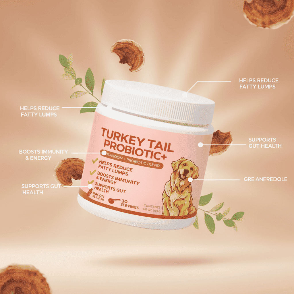 Turkey Tail Mushroom Pet Capsules With DHA & EPA - Dog Health - TinPaw