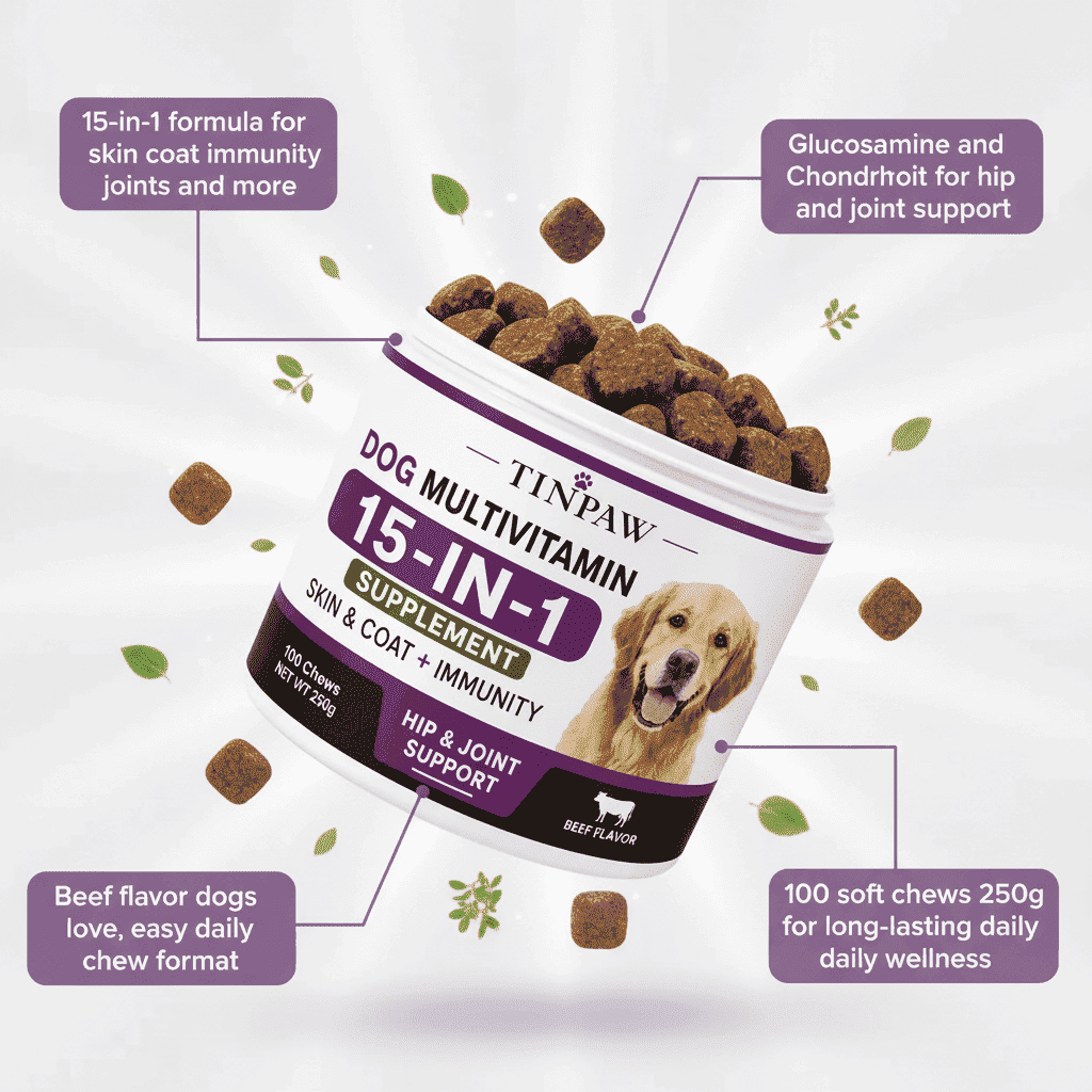 Pet Multivitamin Soft Chews 250g | TinPaw - Vitamins & Supplements - TinPaw