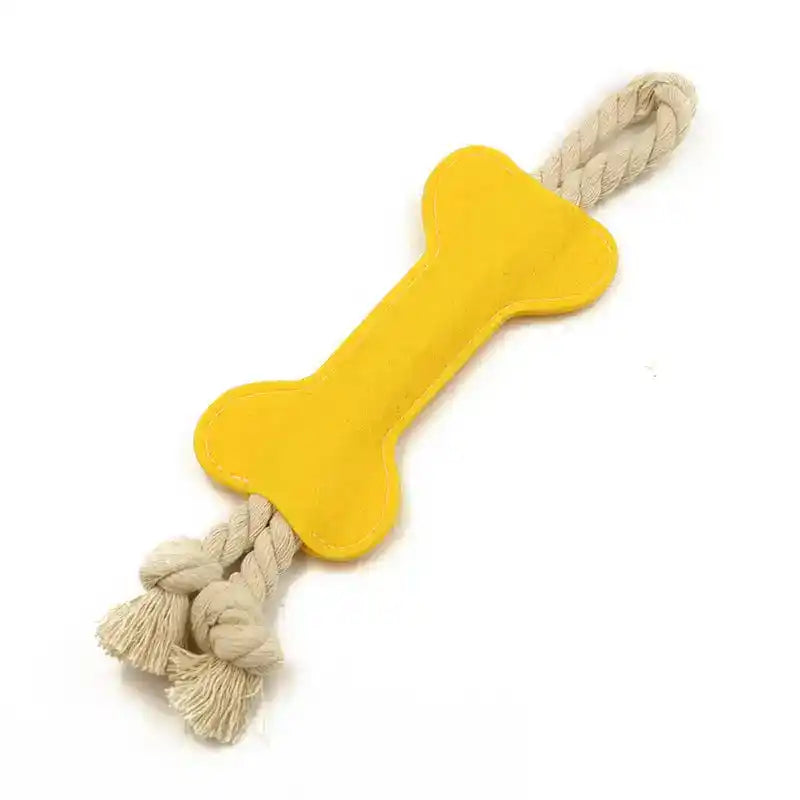 Felt Bone Dog Chew Toy – Soft Dental Play Toy - Dog Toys - TinPaw