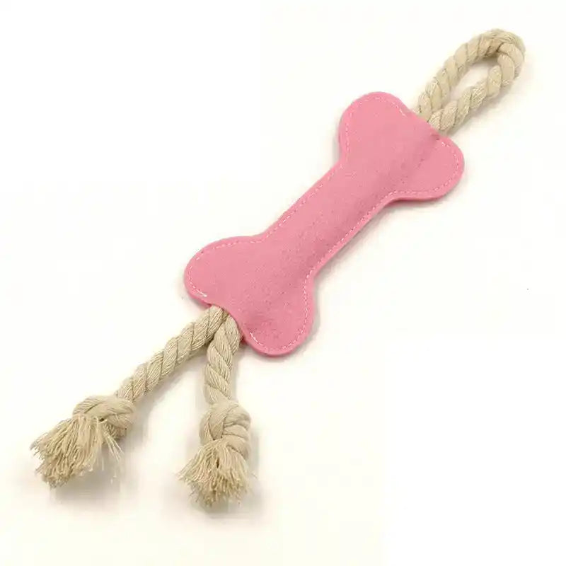 Felt Bone Dog Chew Toy – Soft Dental Play Toy - Dog Toys - TinPaw