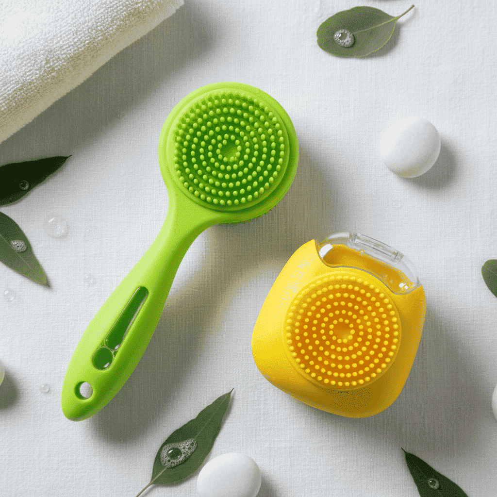 Silicone Pet Grooming Bath Brush – Massage & Deshedding - Dog Slicker Brushes - TinPaw