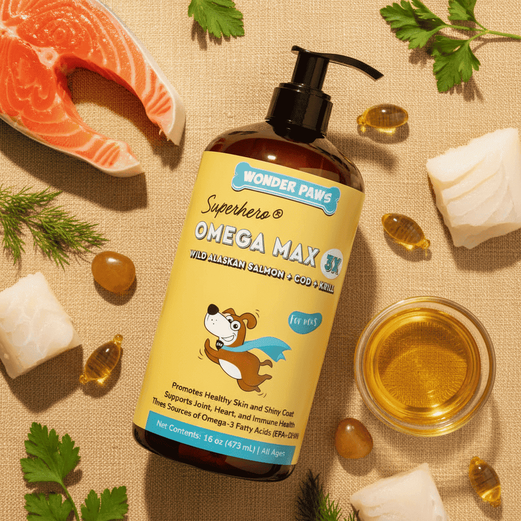 DHA & EPA Pet Fish Oil Supplement for Skin and Joints - Dog Health - TinPaw