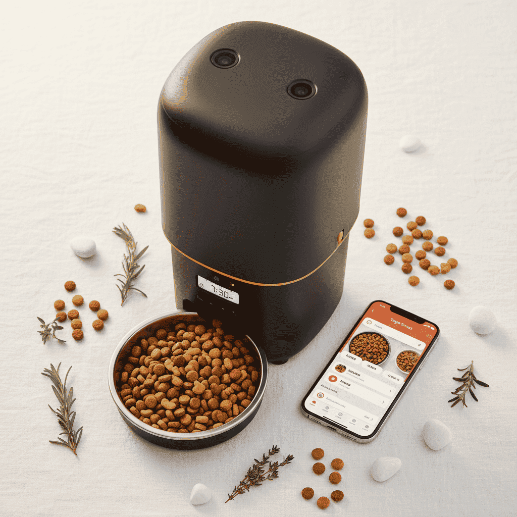 Automatic Pet Feeder With WiFi Camera Monitoring - Automatic Pet Feeder - TinPaw