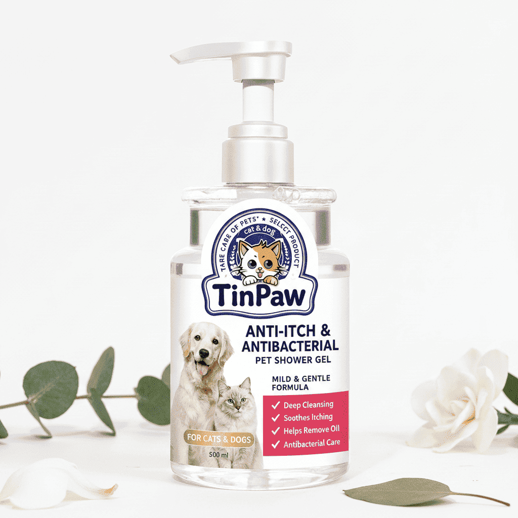 Antibacterial Pet Shampoo for Dogs and Cats 500 ml - Dog Shampoo - TinPaw