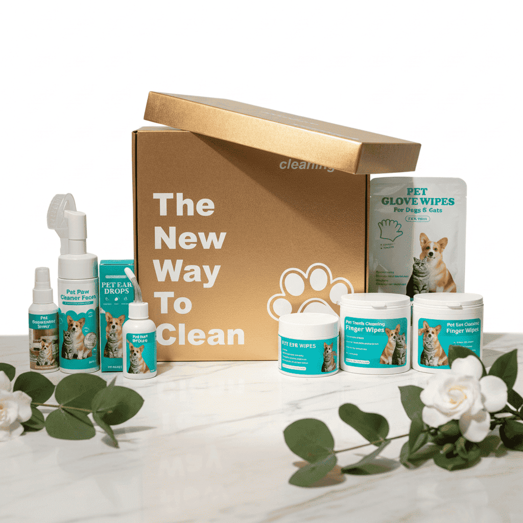 Moisturizing Pet Fur Wipes Gift Box – Dogs & Cats - Dog Grooming - TinPaw - pet presidentpet gift box set  1 box - SU00353387 - pet presidentpet gift box set  1 box