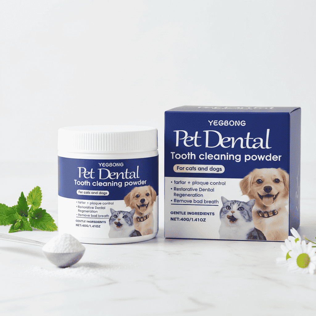 Pet Dental Cleaning Powder – Stain & Odor Control - Dog Health - TinPaw - 40g - SU00123119 - 40g