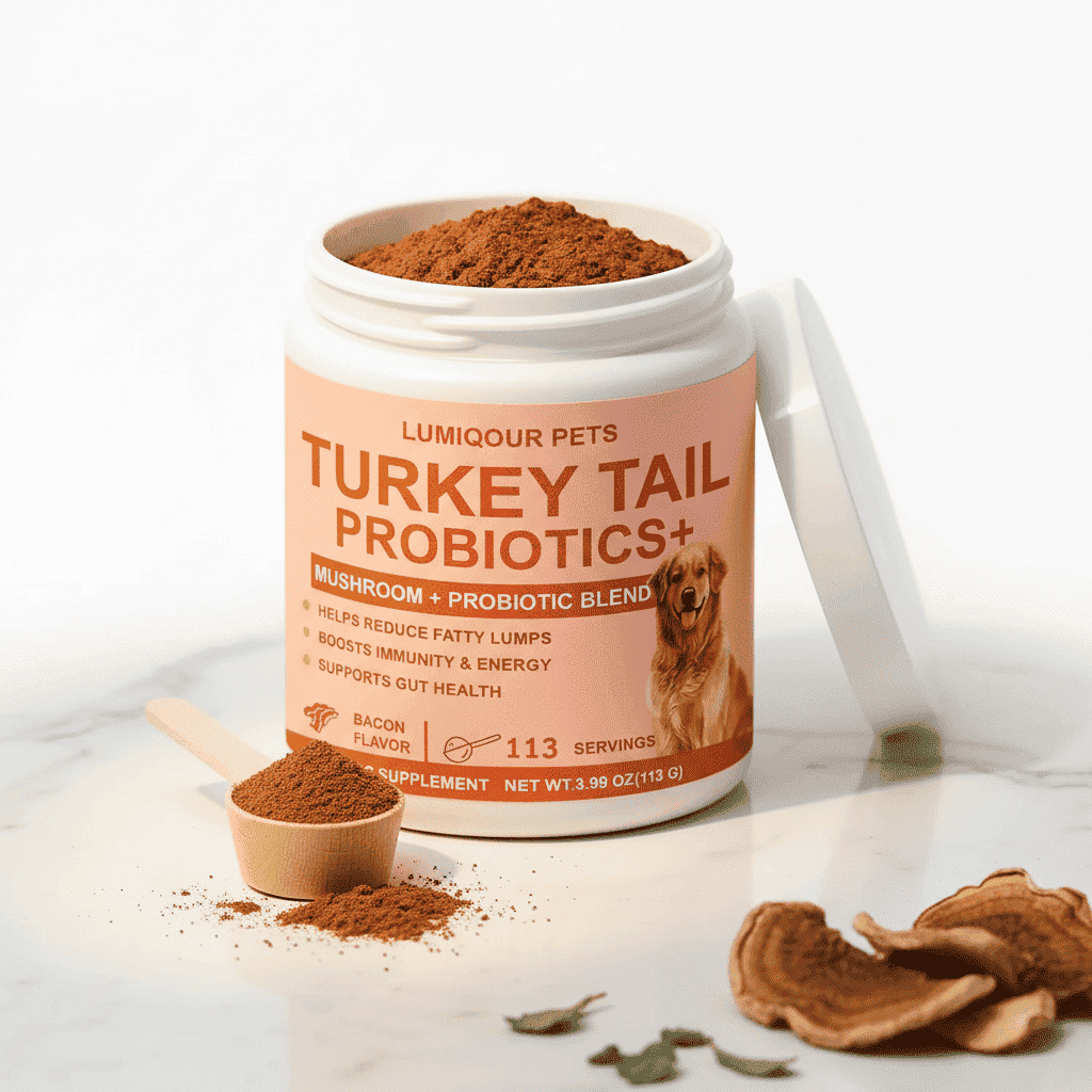 Turkey Tail Mushroom Pet Capsules With DHA & EPA - Dog Health - TinPaw - 113g - SU00149019 - 113g