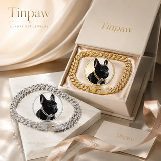 Hip - Hop Diamond Dog Collar Cuban Chain for Dogs - Collars - TinPaw