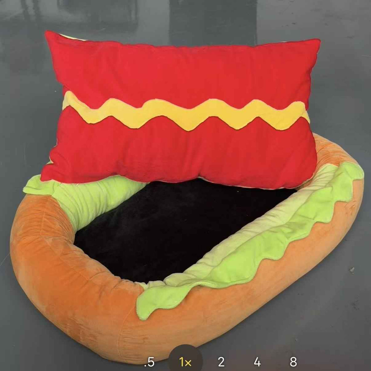 Hot Dog Novelty Pet Bed – Soft Cozy Dog Sofa - Dog Beds & Furniture - TinPaw