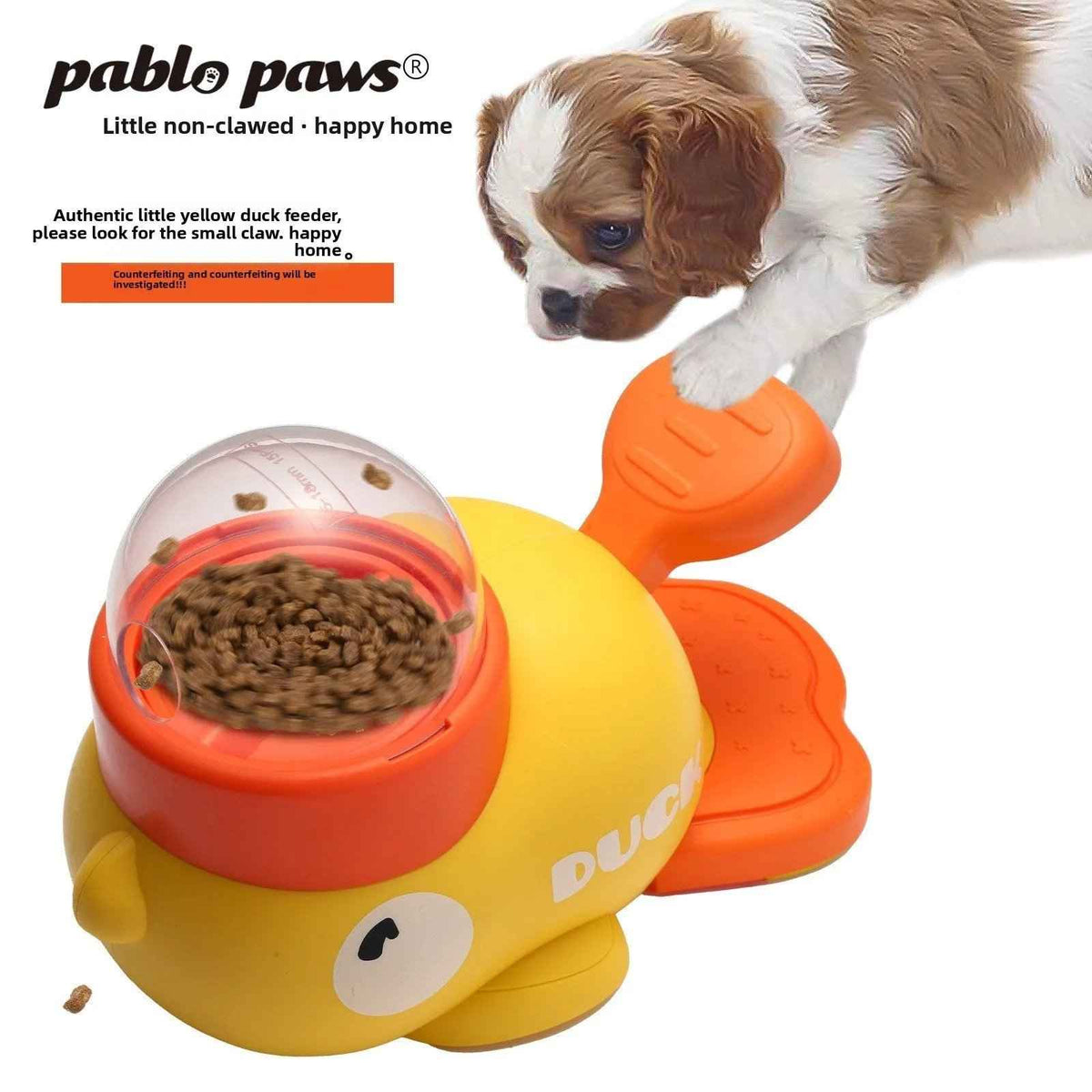Interactive Duck Slow Feeder Toy for Dogs - Automatic Pet Feeder - TinPaw