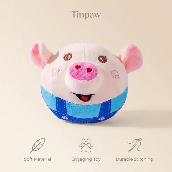 Interactive Jumping Dog Ball Toy – Squeak & Music - Dog Toys - New