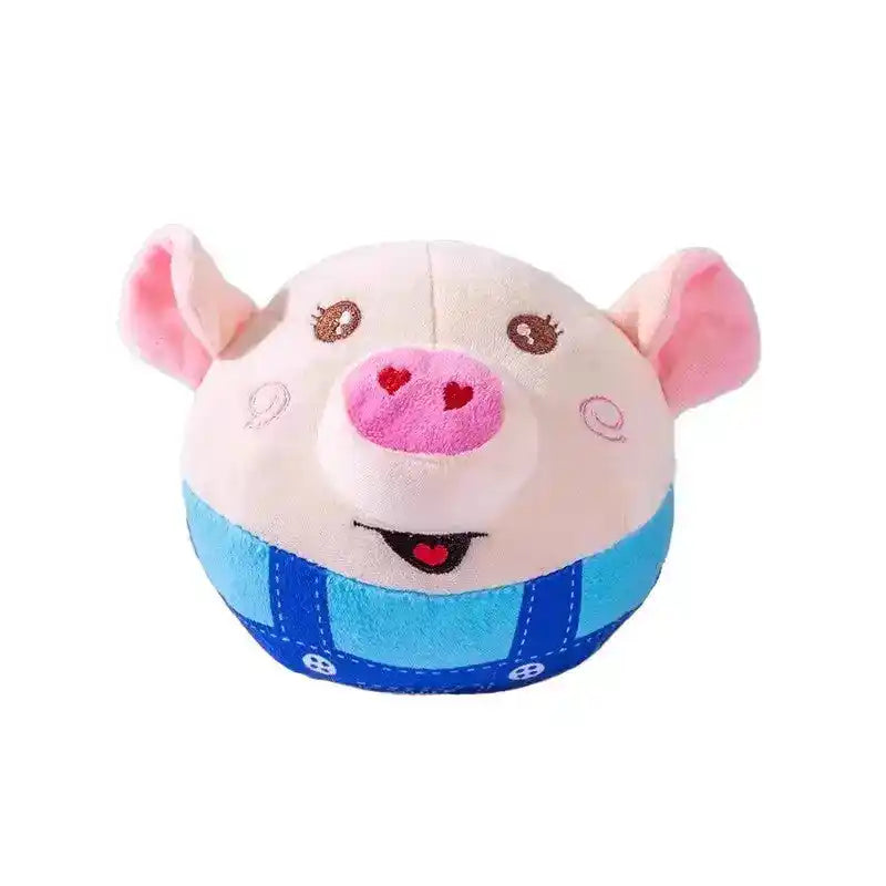 Interactive Jumping Dog Ball Toy – Squeak & Music - Dog Toys - New