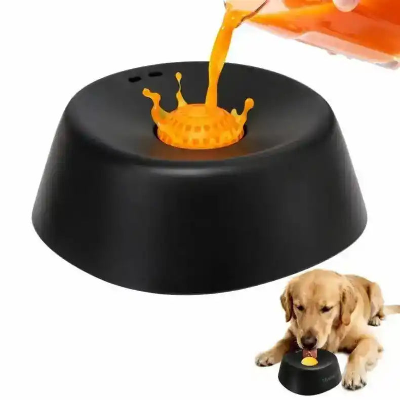 Large Slow Feed Dog Bowl With Interactive Rolling Ball - Slow Feeding Bowl - TinPaw