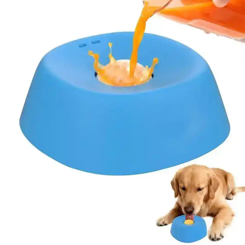 Large Slow Feed Dog Bowl With Interactive Rolling Ball - Slow Feeding Bowl - TinPaw
