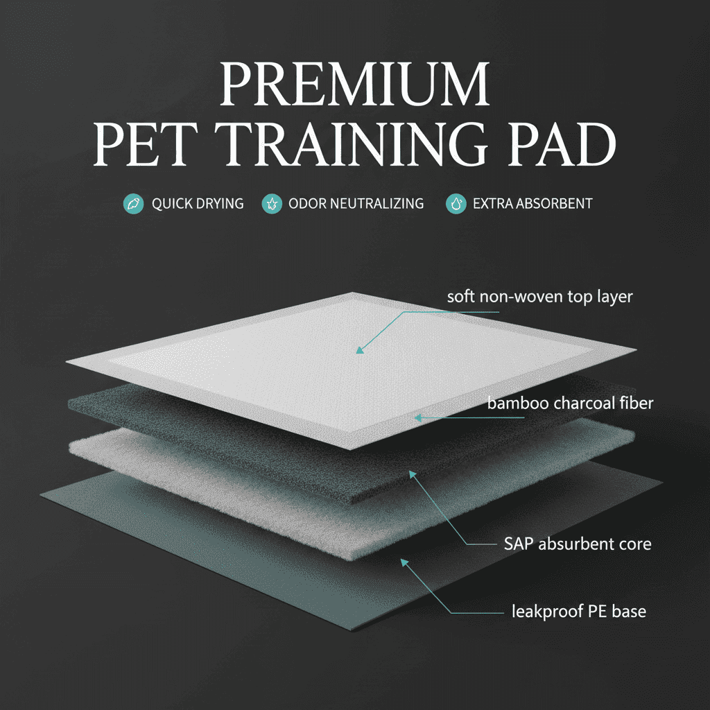 Charcoal Pet Training Pads – Ultra Absorbent, Leakproof - Dog Diapers - TinPaw