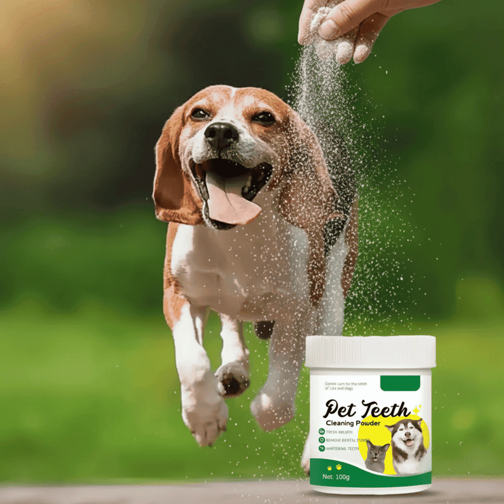 Pet Dental Cleaning Powder – Fresh Breath & Plaque Care - Dog Health - TinPaw