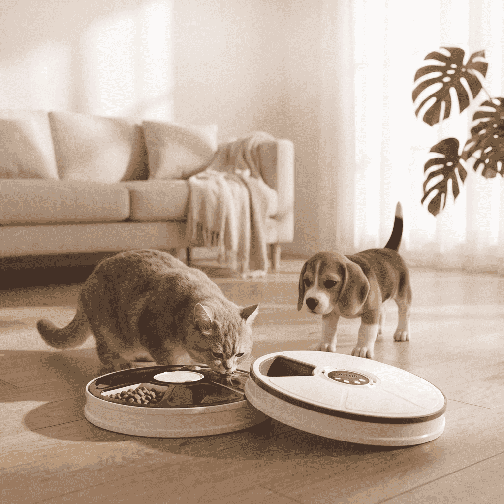 Automatic Pet Feeder For Cats And Dogs – Battery Powered - Automatic Pet Feeder - TinPaw