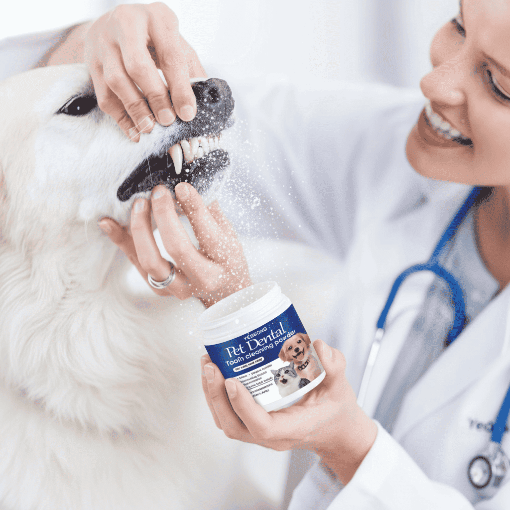 Pet Dental Cleaning Powder – Stain & Odor Control - Dog Health - TinPaw