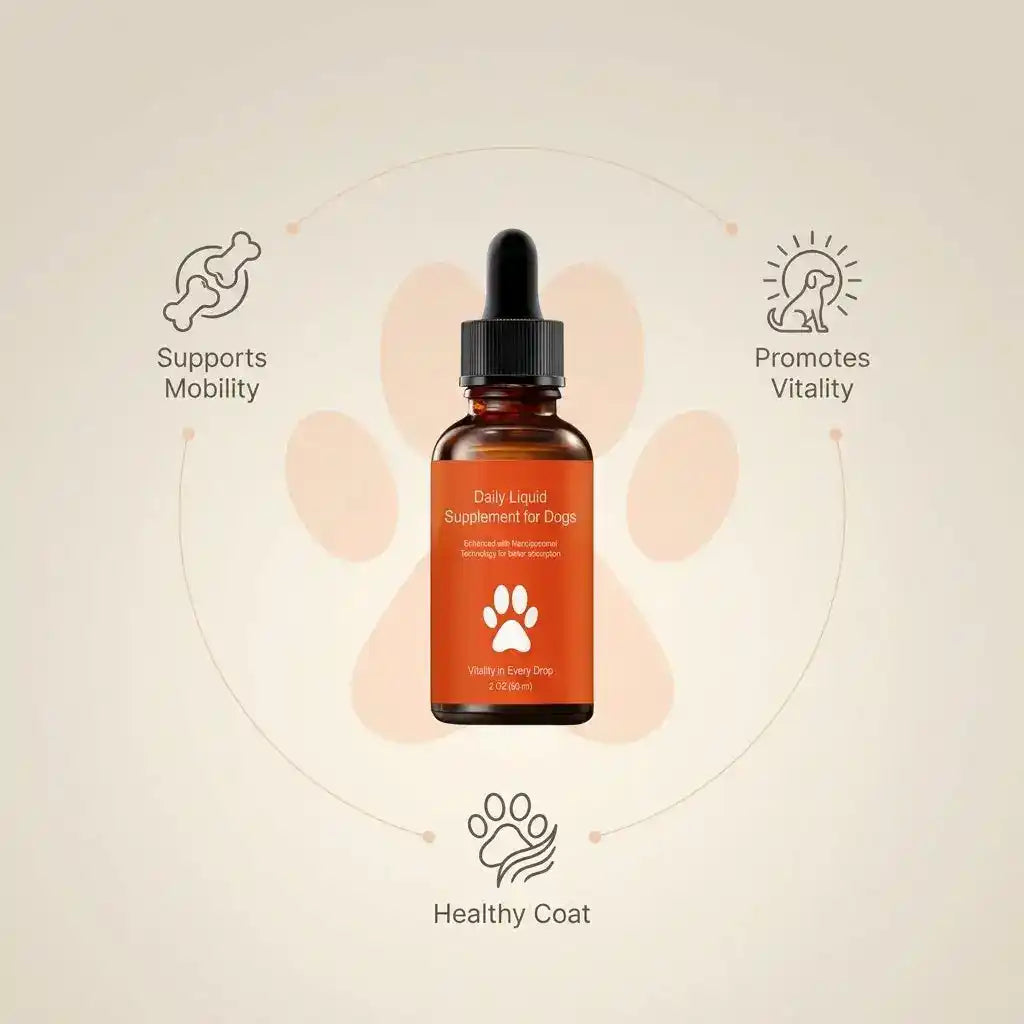 Liquid Pet Multivitamin Supplement For Dogs & Cats - Dog Health - TinPaw