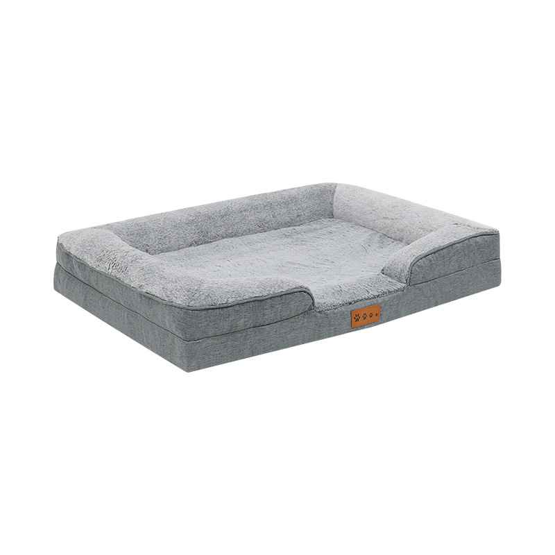 Orthopedic Memory Foam Pet Bed for Dogs and Cats - Dog Beds & Furniture - TinPaw - 105x75x20cm - Dark Gray Blue Memory Foam - SUPEFDB00006 - A7