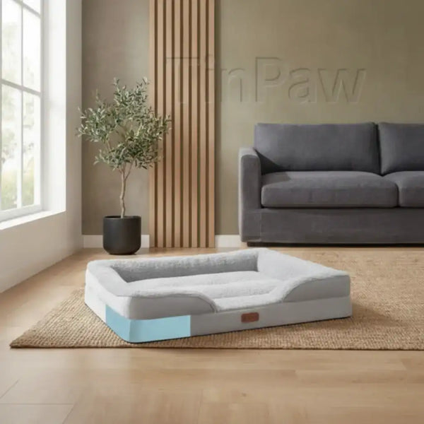 Memory Foam Dog & Cat Pet Bed | Memory Foam Dog Bed – Orthopedic Support All Sizes | TinPaw