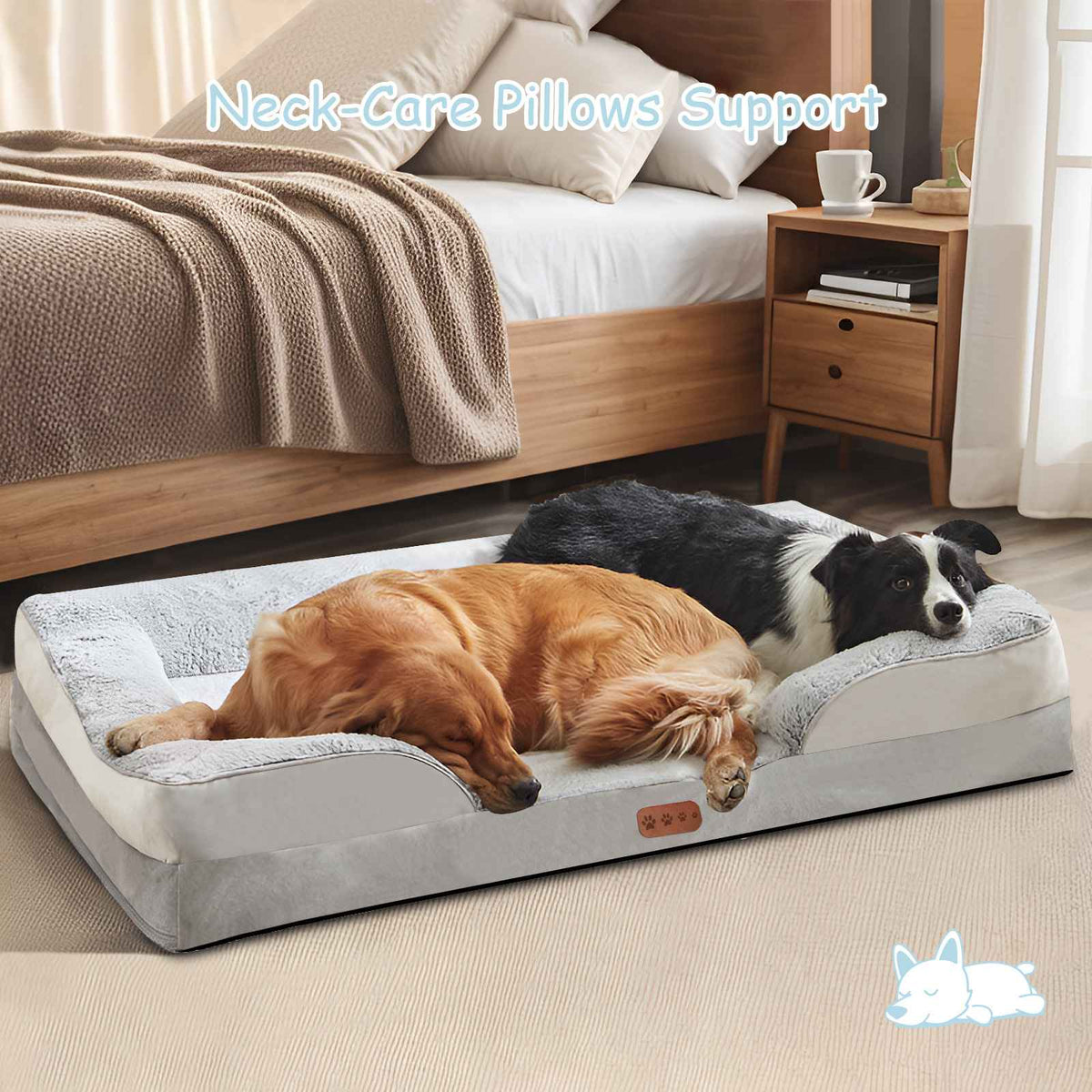 Orthopedic Memory Foam Pet Bed for Dogs and Cats - Dog Beds & Furniture - TinPaw